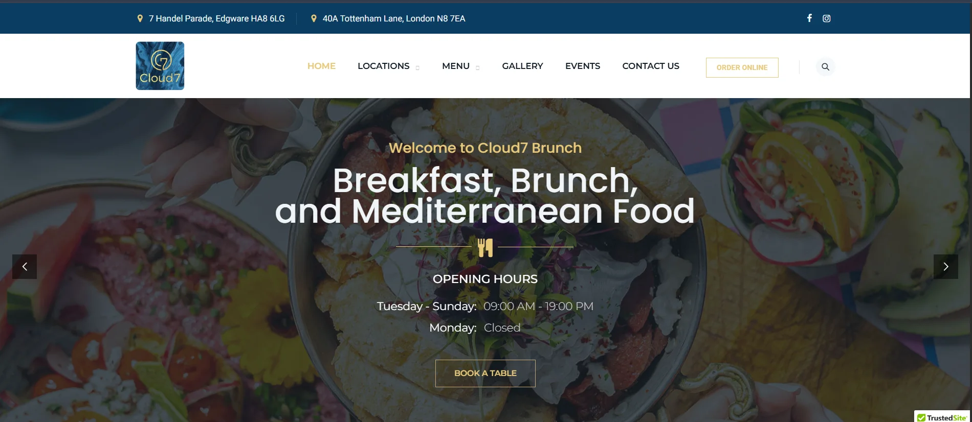 Cloud 7 website homepage design by Spark digital