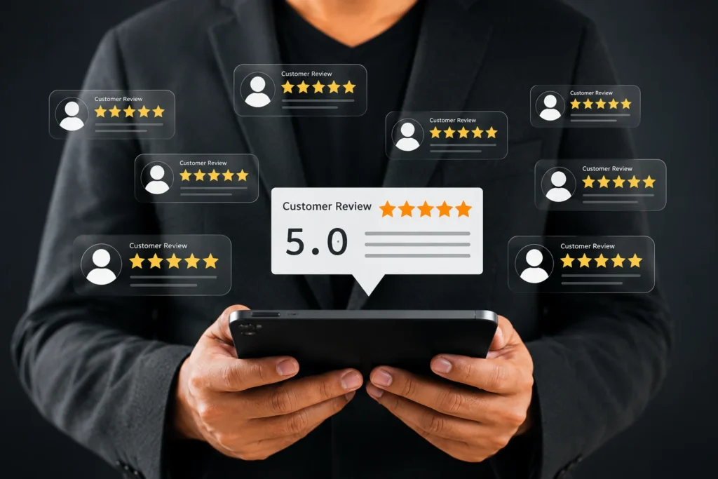 How to Get More Google Reviews for Your Restaurant 1 Five-star customer reviews for a restaurant